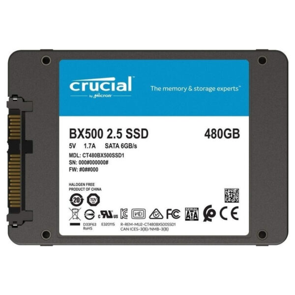 Disco SSD 480GB Crucial BX500